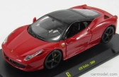 Edicola Ferrari 458 Italia 8c 2009 - Con Vetrina - With Showcase 1:24 Červená Černá
