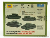 Zvezda Tank T28 Soviet Medium Tank 1936 1:100 /