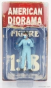 American diorama Figures Man - Hazmat Crew Figure Ii 1:18 Světle Modrá