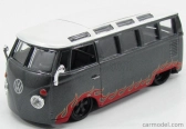 Maisto Volkswagen T1 Samba Minibus Custom 1967 1:25 Grey Met White