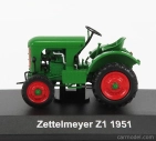Edicola Zettelmeyer Z1 Traktor Nemecko 1951 - Con Vetrina - S vitrínou 1:43 Zelená