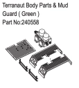 HBP240558 - Terranaut Body Parts & Mud Guard ( Green )
