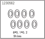Podložky 8×5,1×0,2 (8)