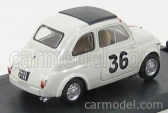Brumm Fiat Nuova 500 N 36 Preparata Gigetto Giraldi Premio Campagnano  Vallelunga 1965 Ignazio Giunti 1:43 Světle Šedá