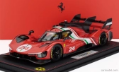 Bbr-models Ferrari 499p 3.0l Turbo V6 N 24 Modificata Launch Version 2023 - Con Vetrina - With Showcase 1:18 Červená Bílá Černá
