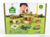 Britains Accessories Diorama Farm Building With Tractor John Deere And Trailer 1:32 Zelená Žlutá
