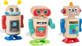 Drevený naťahovací robot na malé nohy 12 kusov