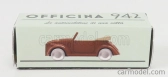 Officina-942 Fiat 500a Cabriolet Carrozzeria Montescani 1939 1:76 Hnedá