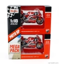 Maisto Ducati Set 2x Desmosedici Gp23 Team Lenovo N 1 World Champion Motogp Season 2023 Francesco Bagnaia + N 23 Motogp Season 2023 Enea Bastianini 1:18 Red