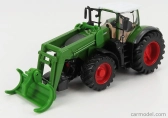 Bburago Fendt Vario 1050 Tractor With Front Logging Grab 2016 1:50 zelená sivá červená