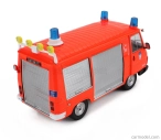 Edicola Peugeot J9 Van Vehicule De Secours Roiter Fire Engine 1982 1:43 Orange Fluo Silver