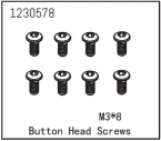 Button Head Screw M3*8 (8)