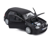 Maisto Volkswagen Golf R32 1:24 čierna matná