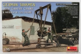 Miniart Figures Soldati - Soldiers Military German Tankmen With Gantry Crane 1944 1:35 /