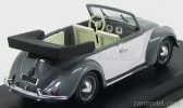 Rio-models Volkswagen Beetle Cabriolet Karmann Open 1949 1:43 sivá biela