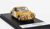 Trofeu Porsche 911s Coupe (nočná verzia) N 8 3rd Rally Tap 1970 Bjorn Waldegaard - Hans Thorszelius 1:43 Žltá