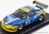 Spark-model Porsche 911 997-2 Gt3 Cup Team Click Vers.de N 69 24h Nurburgring 2015 W.destree - K.jodexnis - E.salewsky - R.chrzanowski 1:43 Bluette Yellow