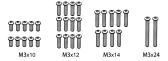 1610163 - Screw Set M3*10/M3*14/M3*24