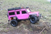 RC auto DF-4J Crawler XXL, růžová