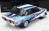 Kyosho Fiat 131 Abarth N 2 Winner Rally Piancavallo 1981 1:18, bílomodrá