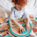 Bigjigs Toys Dřevěné vícevrstvé puzzle Farma