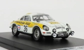 Trofeu Renault Alpine A110 N 36 Rally Rac Lombard 1971 N.hollier - M.broad 1:43 Bielo žltá