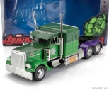 Jada Peterbilt 379 Tractor Truck 3-assi Hulk 1992 1:24 2 Tóny Zelené