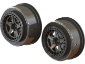Arrma disk SC 2.2"/3.0" 14 mm Hex čierny chróm (2)