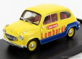 Brumm Fiat 600 Brodo Lombardi 1960 1:43 Žlutá Modrá