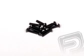 M3x12mm imbusové šrouby s čočkovitou hlavou (černé, 10 ks.)