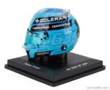 Spark-model prilby Bell Casco Helmet F1 George Russell F1 Team Mercedes Amg N 63 Abu Dhabi Gp 2024 - See You On Track , Lewis 1:5 Light Blue