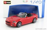 Bburago Fiat 124 Spider 2016 1:43 Red