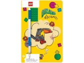 Zápisník LEGO A5 s modrým perom Stavebné sny