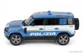 Bburago Land Zover New Defender 110 Polizia 2020 1:25 svetlomodrá