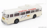 Edicola Chausson Vbc-apurmtt Autobus Filobus Francúzsko 1963 1:43 krémovo biely