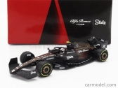 Iskrový model Alfa romeo F1 C43 Team Stake N 24 Las Vegas Usa Gp 2023 Guanyu Zhou 1:64 Black Brown