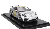 Spark-model Porsche 718 (982) Cayman Gt4 Rs N 152 Tribute Rally Panamericana Livery 2024 - Con Vetrina - S vitrínou 1:18 Silver