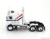 Ixo-models Kenworth K100 Aerodyne Tractor Truck 3-assi 1976 1:64 Bílá