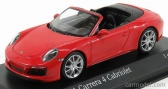 Minichamps Porsche 911 991-2 Carrera 4s Cabriolet 2017 1:43 Red