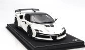 Bbr-models Ferrari Sf90 Xx Stradale 2024 - Con Vetrina - S vitrínou 1:18 Bianco Cervino - Biela čierna