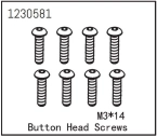Button Head Screw M3*14 (8)