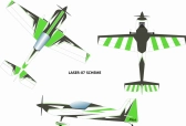 73" Laser 1850 mm 35cc zeleno-čierny
