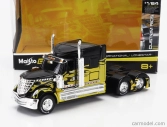 Maisto International Lonestar Tractor Truck 3-assi 2010 1:64 čierna žltá