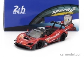 Spark-model Mclaren 720s Gt3 Evo M840t 4.0l V8 Turbo Team Inception Racing N 70 24h Le Mans 2024 Brendan Iribe - Ollie Millroy - Frederik Schandorff 1:64 Červená Černá