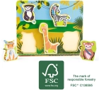 Small Foot Vkládací puzzle Jungle