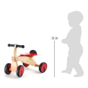 Malá noha Červený drevený pretekársky bicykel