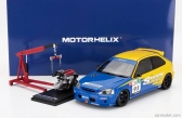 Motorhelix Honda Civic Ek9 Type R Spoon N 95 Racing With Engine And Accessories 1999 1:18 Modrá Žlutá