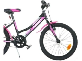DINO Bikes - Dětské kolo 20" Aurelia černo/růžové