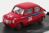 Brumm Fiat 600 Abarth 750 N 26 Mille Miglia 1956 D.cogna 1:43 Red