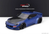 Truescale Nissan Fairlady Z (rz34) Pandem Coupe 2023 1:18 Modrá